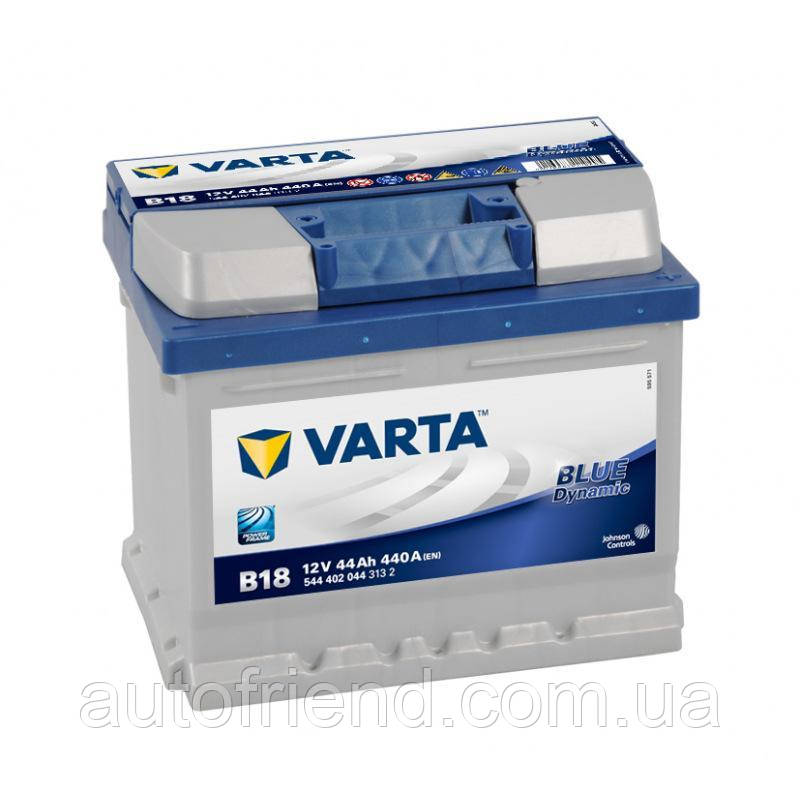 Акумулятор Varta Blue Dynamic 44Ah Н Єв (-/+) (440EN) (д207*ш175*в175) B18, фото 1