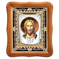 Ікони у світлих кіотах із камінням, лік 15х18