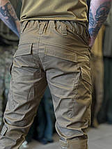 Штани rip-stop стрейч, 59% бавовна, койот, фото 3