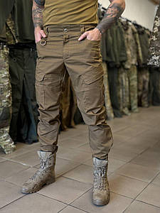 Штани rip-stop стрейч, 59% бавовна, койот