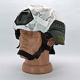 Кавер на шолом FAST в камуфляжі Мультікам білий, фото 4