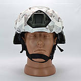 Кавер на шолом FAST в камуфляжі Мультікам білий, фото 6