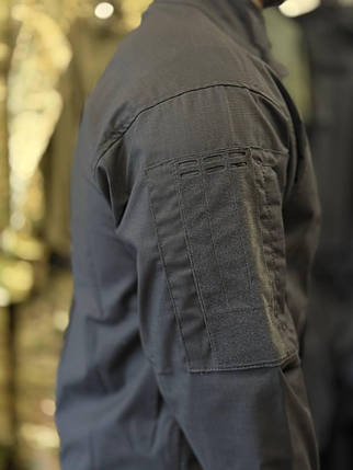 Кітель, стрейч rip-stoр, 59% бавовна, чорний, фото 2