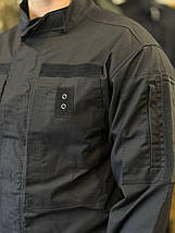 Кітель, стрейч rip-stoр, 59% бавовна, чорний, фото 4