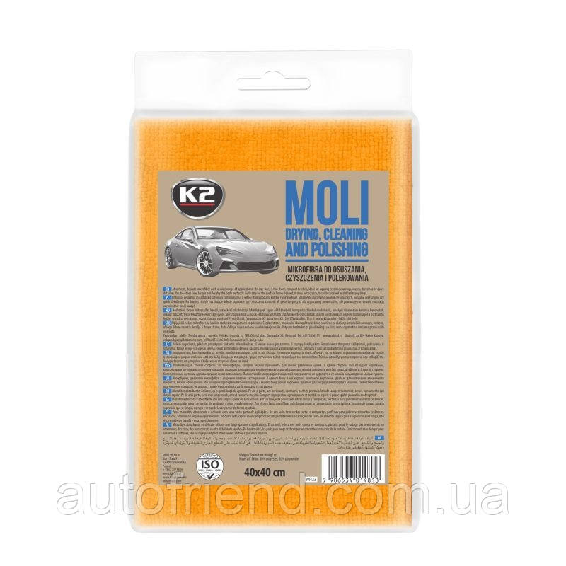 Серветка для доляду за авто (40х40) K2 MOLI art.M433, фото 1