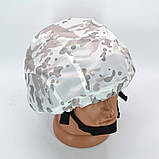 Кавер чохол на шолом в зимовому камуфляжі Мультікам білий, фото 8