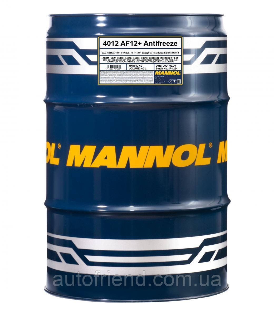 Антифриз MANNOL MN Antifreeze AF 12+ (-40) Longlife чорни, 60 л, фото 1