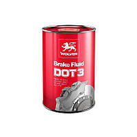 Гальмівна рідина WOLVER DOT 3 (каністра 1л) (12шт уп)