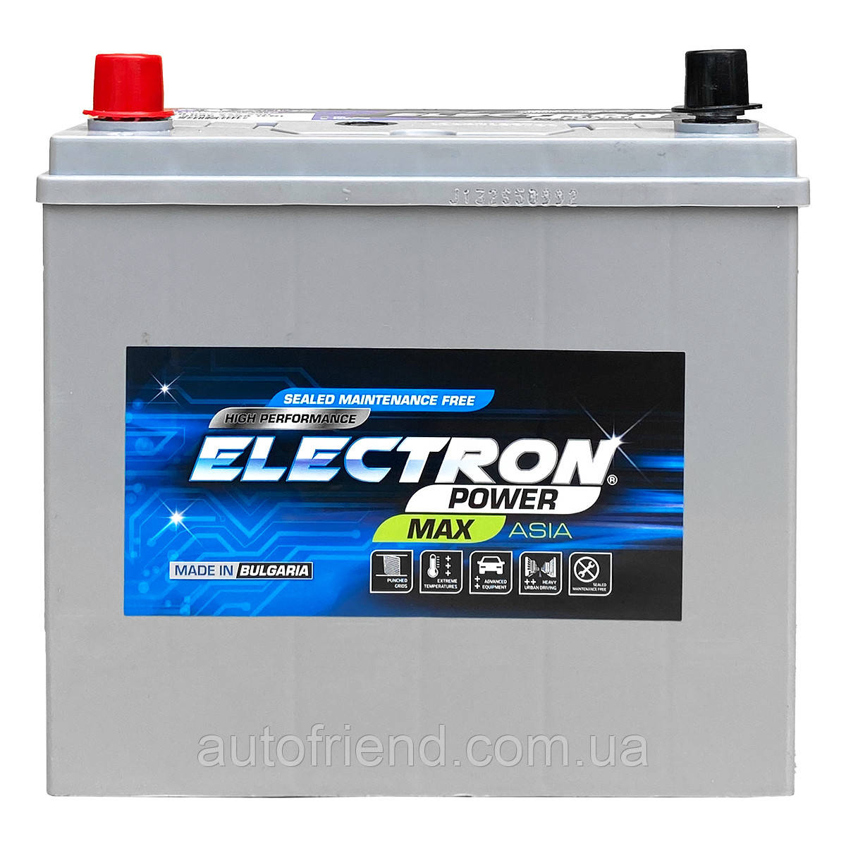 Аккумулятор ELECTRON POWER MAX 50Ah ASIA (+/-) ТК (420EN) (д237*ш127*в227) без нож. бурт, фото 1