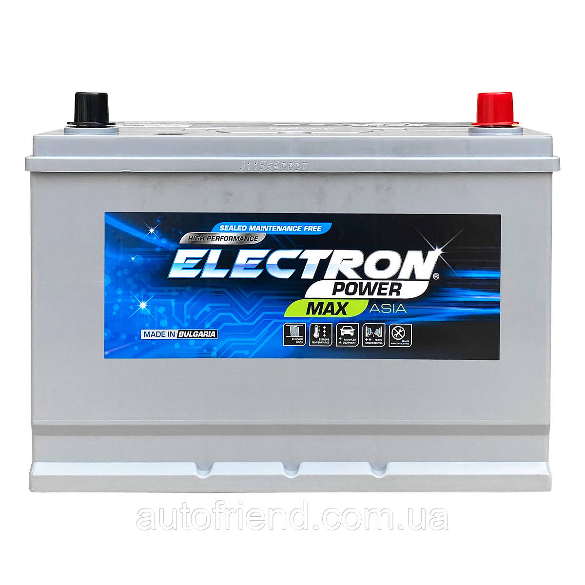 Акумулятор ELECTRON POWER MAX 100Ah ASIA Єв (-/+) (850EN) (д305*ш173*в225), фото 1