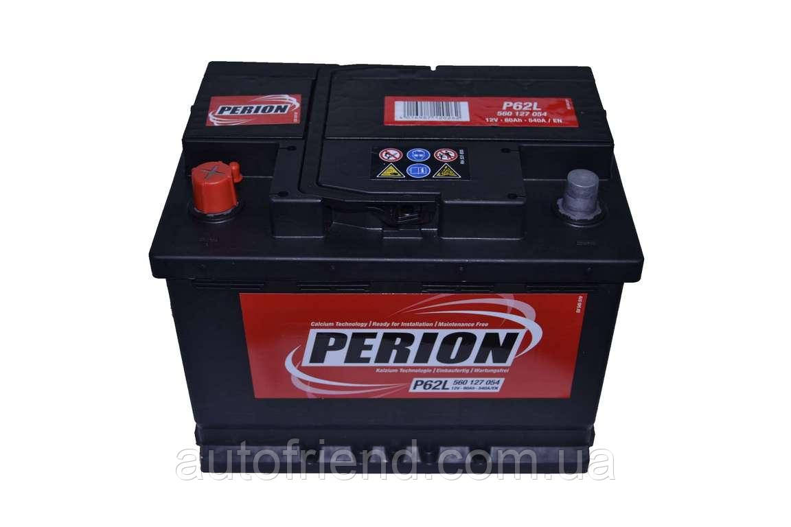 Акумулятор PERION 60Ah (+/-) (540EN) (д242*ш175*в190) 560127054, фото 1