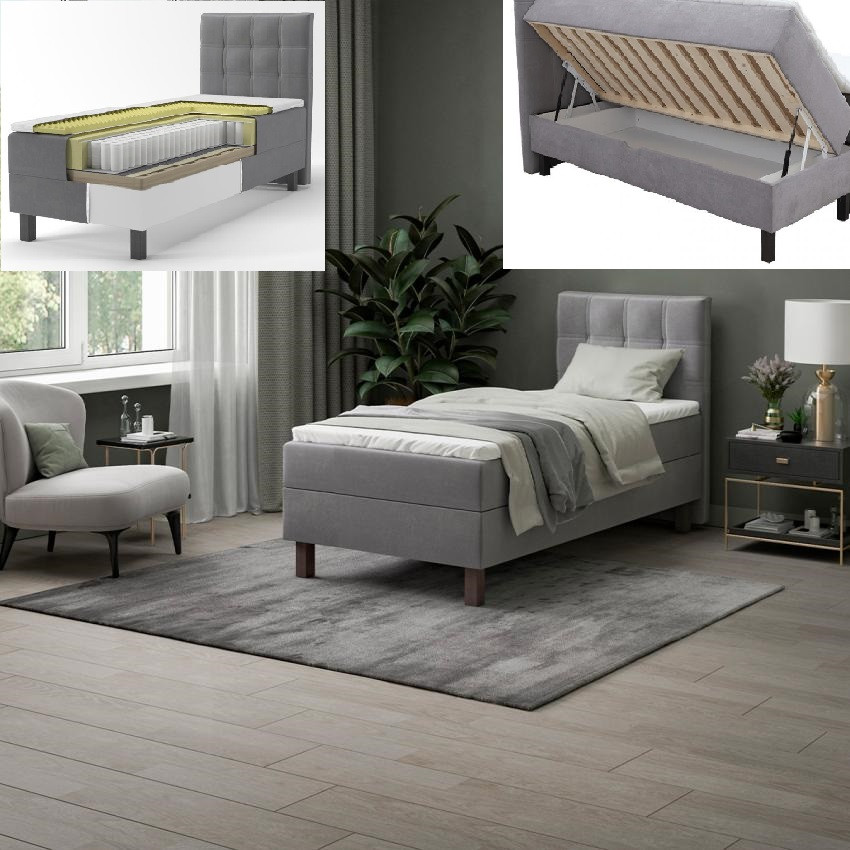 Ліжко (спальна система) Logan 90*200см з матрацем, топером та механізмом, фото 1