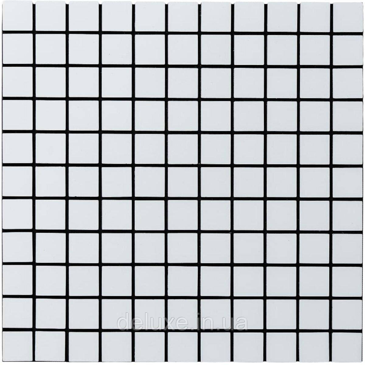 Самоклеюча алюмінієва плитка 300х300х3мм Біла мозайка SW-00001775, фото 1