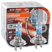 Комплект галогеновых ламп Osram 64210NL H7 Night Breaker LASER NG +150% 55W 12V PX26d HardDuopet