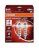 Комплект галогенових ламп OSRAM 64150NL-2HB H1 Night Breaker LASER NG +150% 55W 12V P14,5s (2 шт)