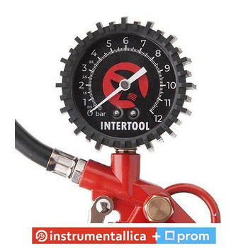 Пістолет для підкачування шин PT-0503 Intertool блістер, манометр 63 мм