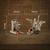 Пальник туристичний складаний Tramp TRG-007 з п'єзопідпалом і кейсом (3000 Вт, резьбовий балон)