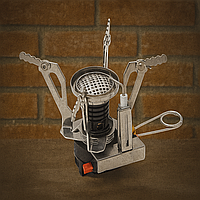 Пальник газовий Tramp TRG-009 складаний з п'єзопідпалом, легкий для кемпінгу