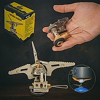 Пальник туристичний Tramp TRG-008 з п’єзопідпалом, компактний, у футлярі, для балона з різьбою