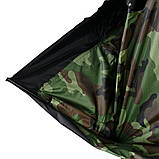 Намет туристичний автоматичний 2×2 м камуфляжний для кемпінгу, риболовлі, відпочинку з чохлом, фото 4