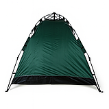 Туристичний автоматичний намет 2×2 м на 2–4 особи, зелений, швидке встановлення, чохол у комплекті, фото 10
