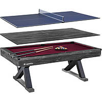 Більярдний стіл 3-в-1 inSPORTline Residento - універсальний стіл для настільного тенісу, більярду та обідів