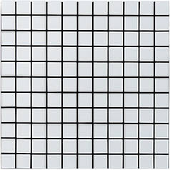 Самоклеюча алюмінієва плитка 300х300х3мм Біла мозайка SW-00001775