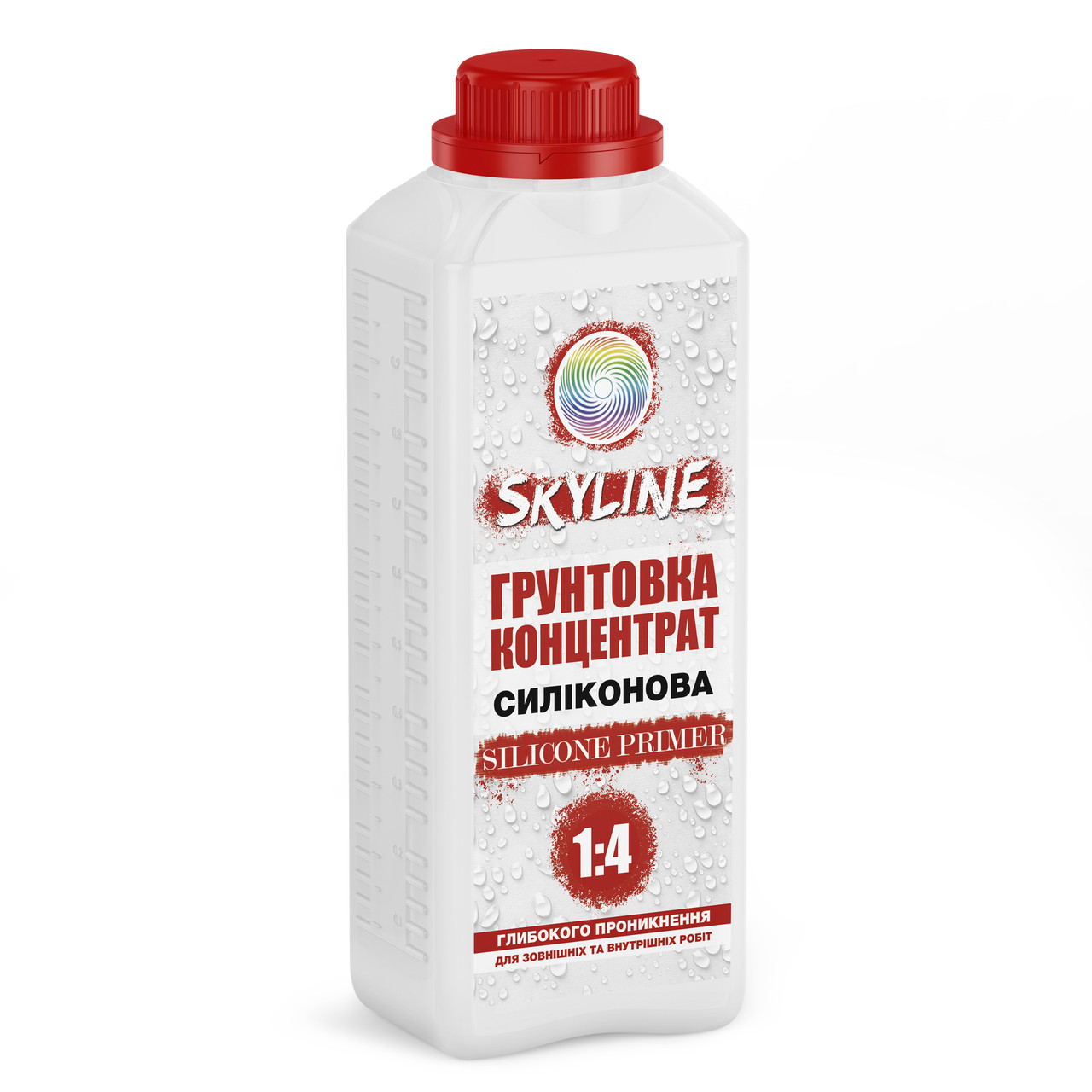 Грунтовка - концентрат Силіконова 1:4 Skyline Silicone Primer глибокопроникаюча 1 л від Latinta