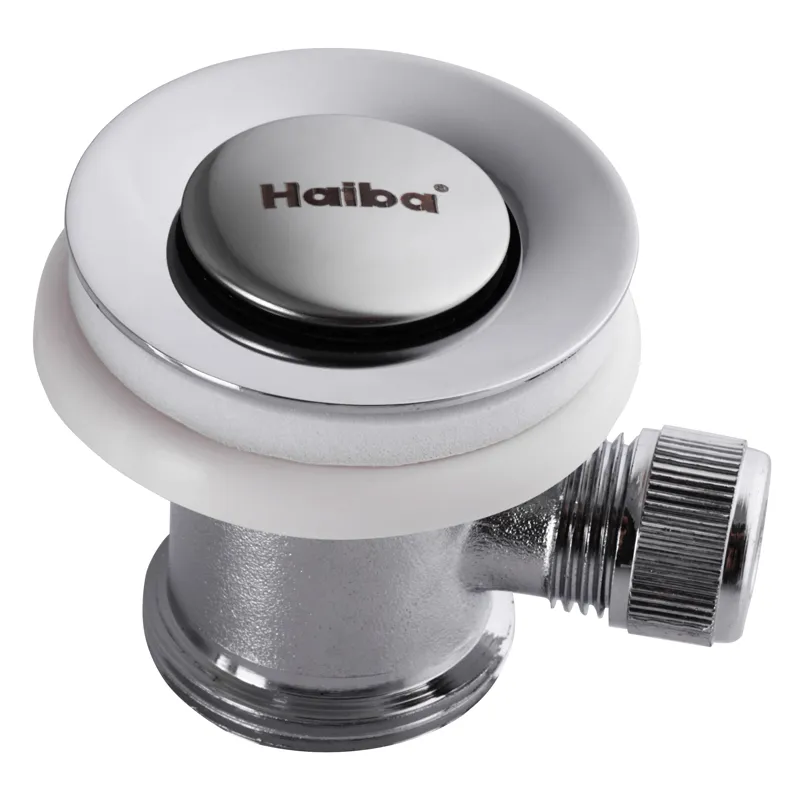 Перелив POP-UP Haiba (AC0019) для раковини з хромованим покриттям і механізмом зливу POP-UP