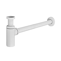 Сифон для умивальника Koer BT-01-03 1 1/4'' (Білий) з латунним корпусом (KR3409)