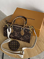Сумка Louis Vuitton Monogram Reverse OnTheGo коричневий Луї Віттон