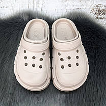 Сабо крокси жіночі на платформі бежеві Progress 4369, фото 4