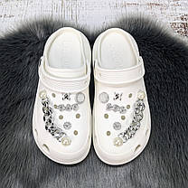 Кроки жіночі Progress білі з джибітсами на платформі 4868-4, фото 4