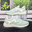 Кросівки жіночі Paolla м'ятні еко-шкіра з сіткою 4864, фото 2