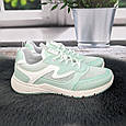Кросівки жіночі Paolla м'ятні еко-шкіра з сіткою 4864, фото 4