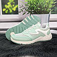 Кросівки жіночі Paolla м'ятні еко-шкіра з сіткою 4864, фото 7