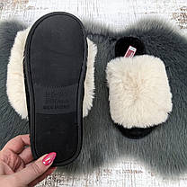 Тапочки жіночі хутряні Fangre світло-бежеві 8013, фото 5