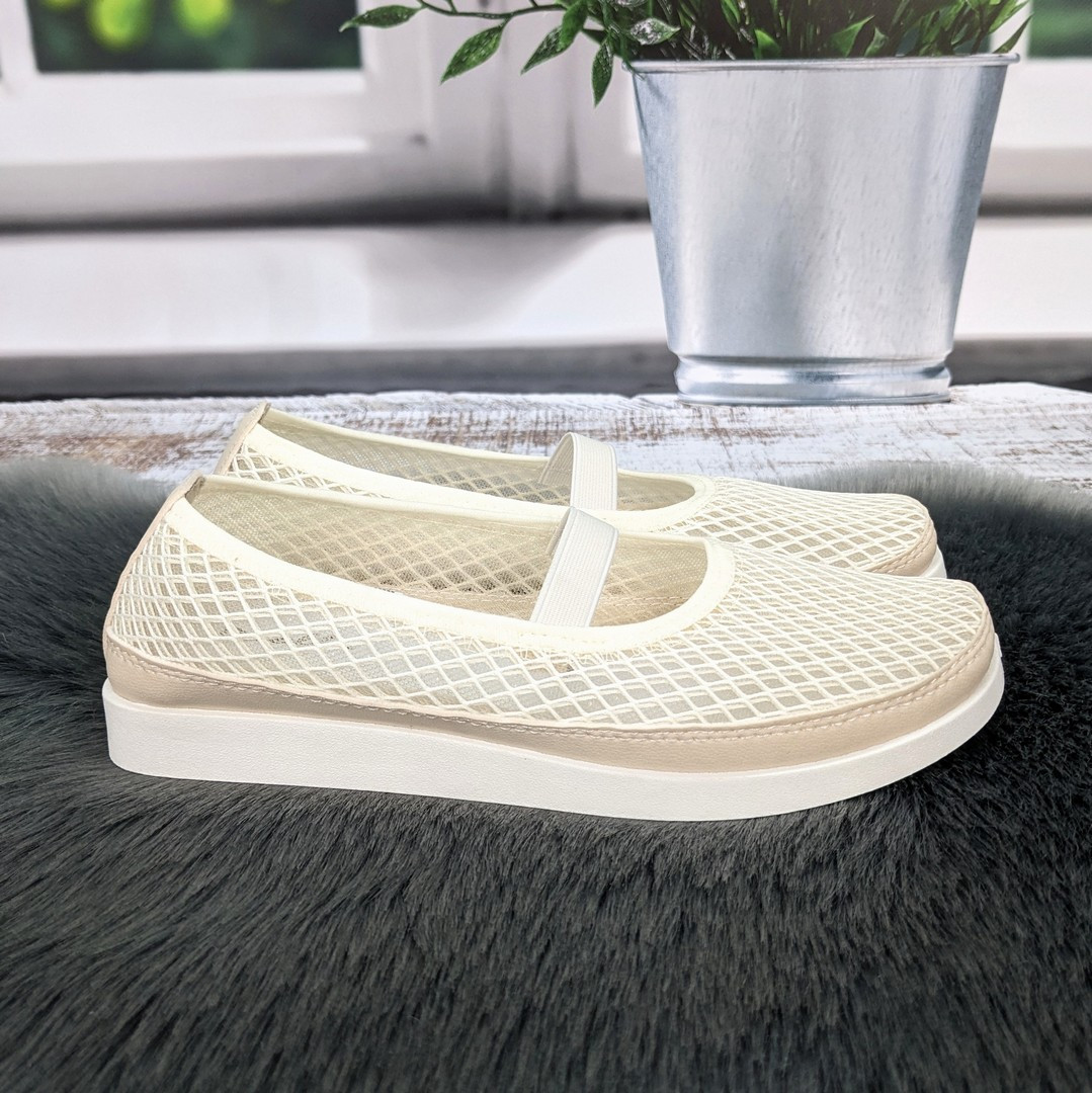 Балетки жіночі Paolla бежеві сітка з еко-шкірою 4999, фото 1