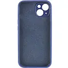 Чохол-накладка EpiK Silicone Case Full Camera Protective (AA) для Apple iPhone 15 Deep Navy, фото 3