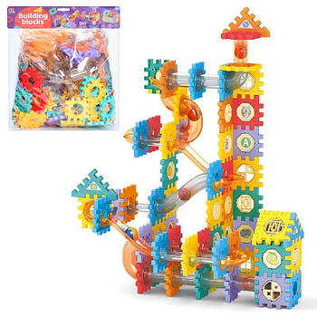 Конструктор деталі-пазли, трубчастий/лабіринт, кульки, 132 деталі HL-24 G-Rich