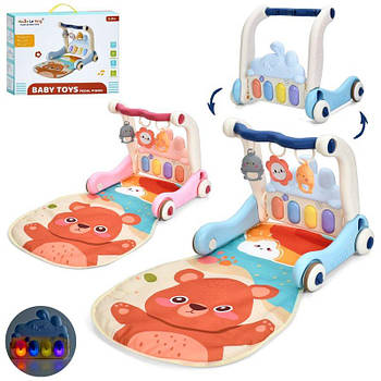 Каталка-ходунки з килимком 2в1 997-68A-B G-Rich