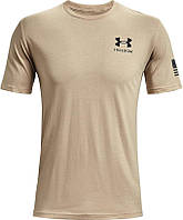 Мужская футболка Under Armour New Freedom Flag Marine Od Green/Desert Sand, Размер L, фото 2