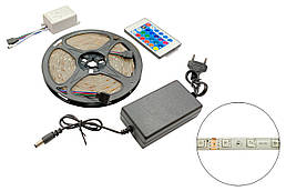 Світлодіодна стрічка з пультом RGB 5050 (з блоком живлення) (EL-5050)