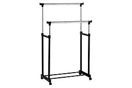 Вішалка для одягу телескопічна Double-Pole Велика 1300х450х1600мм (12818)