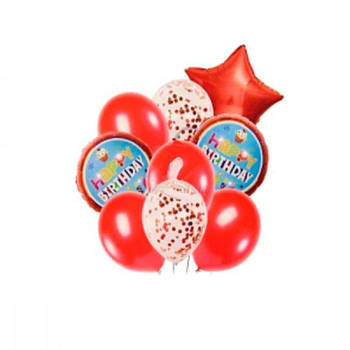 Набір повітряних кульок Happy Birthday 5-83138 (9шт) 646169 G-Rich