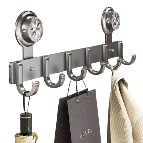 Настінна універсальна металева клейка вішалка з 6 гачками Storage rack AND 101-20 Jw