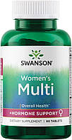 Вітаміни для жінок Swanson Women's Multivitamins Plus Hormone Support 90 таб.