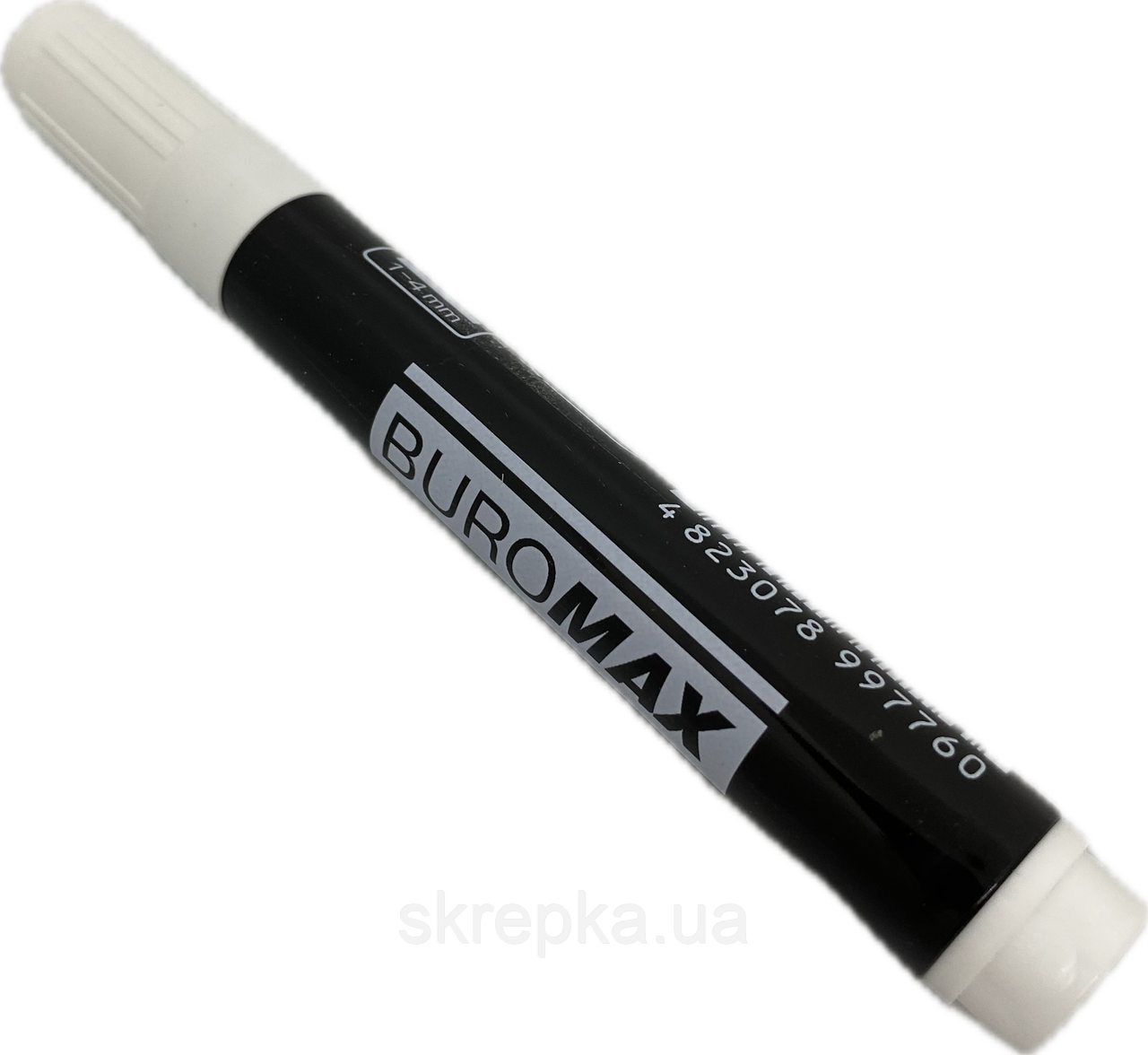 Маркер водостійкий Buromax 8705 білий 1-4 мм, фото 1