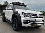 Козирок лобового скла під багажник DAKAR (LED) для Volkswagen Amarok 2010-2022 рр, фото 2