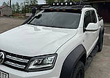 Козирок лобового скла під багажник DAKAR (LED) для Volkswagen Amarok 2010-2022 рр, фото 3